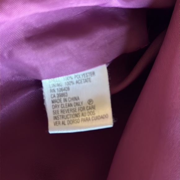 Tahari Five buttons pink magenta collar blazer - Picture 10 of 11
